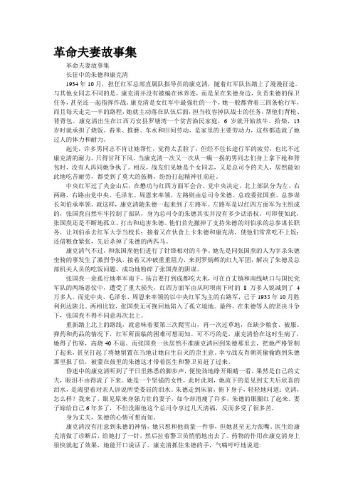 革命夫妻故事集