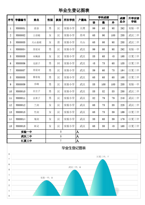 毕业生登记表