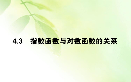 (新教材)2020数学同步导学人教B第二册课件：第四章 指数函数、对数函数与幂函数4.3