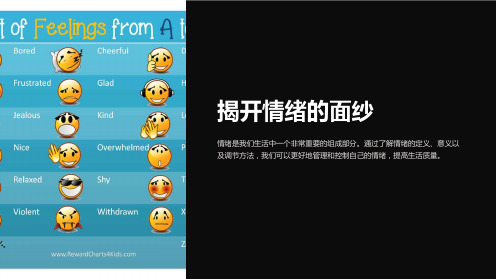 《揭开情绪的面纱》课件
