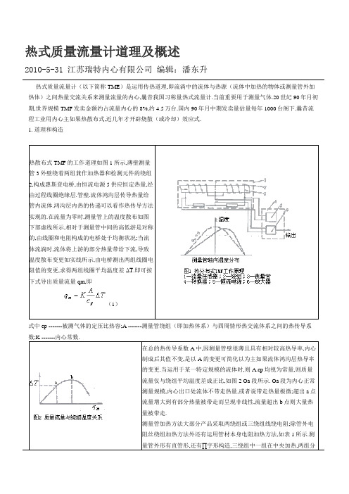 热式质量流量计原理及概述