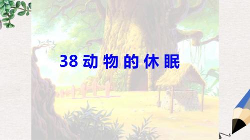 三年级语文上册《动物的休眠》课件2 沪教版