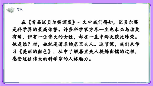 人教版八年级语文上册《美丽的颜色》示范公开课教学课件