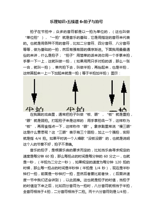 乐理知识·五线谱6·拍子与拍号