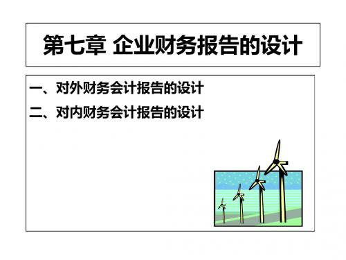 企业财务报告的设计概述(ppt 43张)