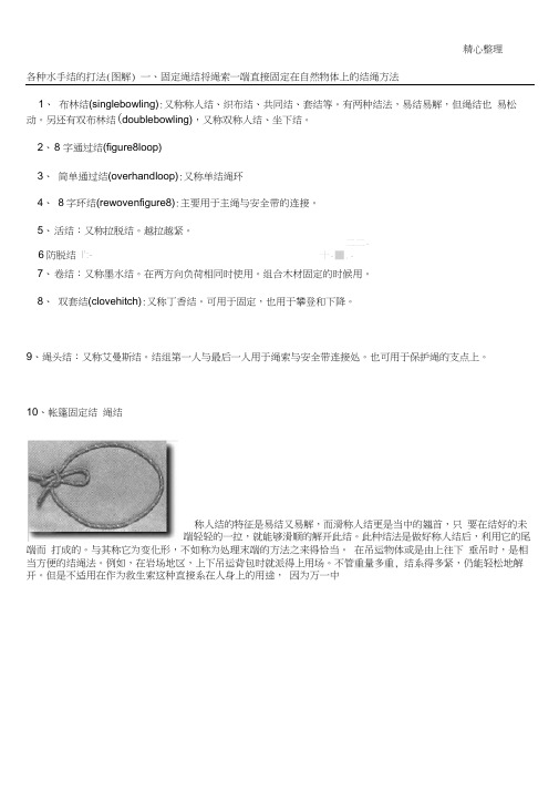 船用水手绳结