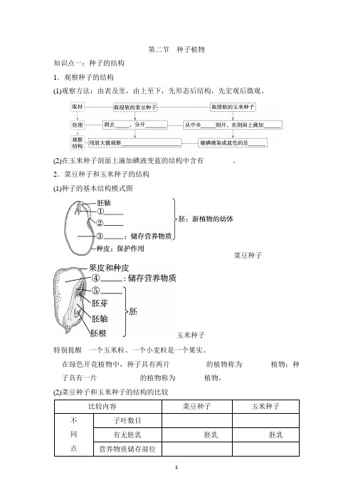 人教版七年级上册生物第二单元第一章第二节知识点总结