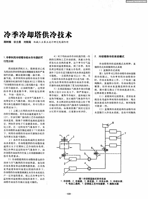 冷季冷却塔供冷技术