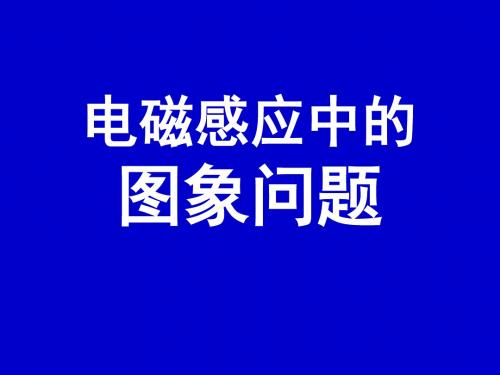 电磁感应中的图象问题4要点