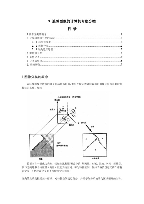 遥感影像计算机专题分类