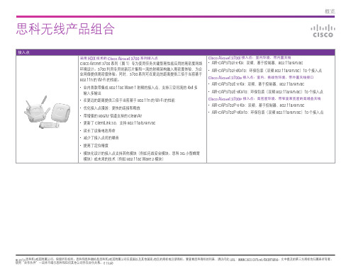 思科无线产品组合