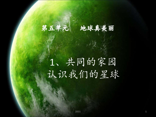 认识我们的星球PPT课件