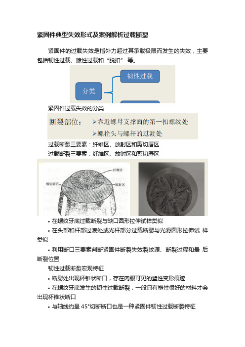 紧固件典型失效形式及案例解析过载断裂