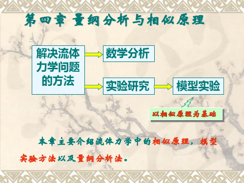 量纲分析与相似理论