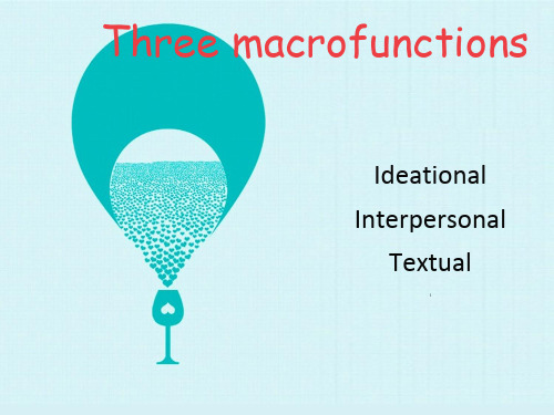 英语语言学概论The Macrofunctions of Language李明霞