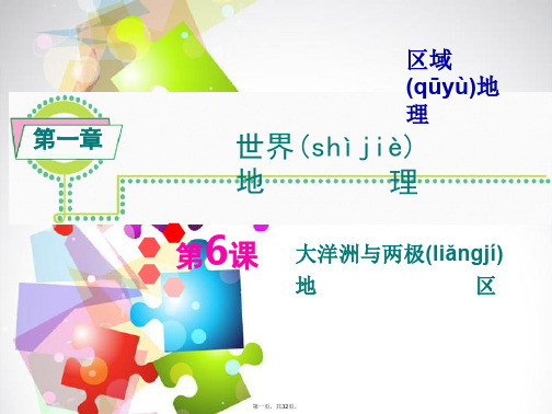 高考地理一轮总复习 区域地理 第1章第6课 大洋洲与两极地区课件 新人教版