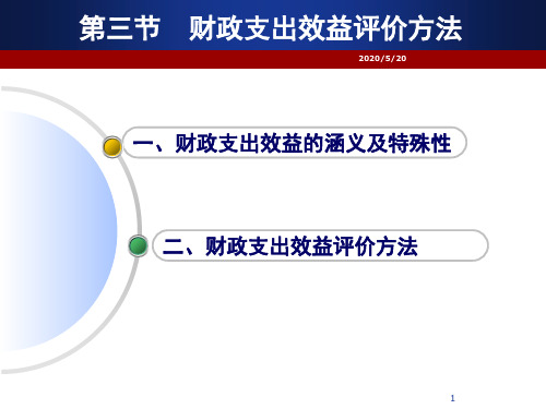 财政支出效益评价模板