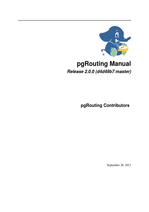 pgRoutingDocumentation