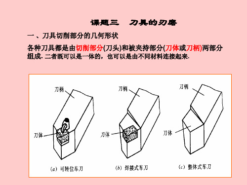 车床刀具的刃磨