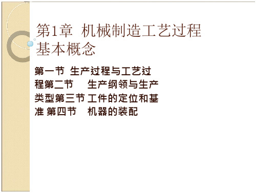 机械制造工艺学 教学课件 作者 陈明 第一章 机械制造工艺过程基本概念-大学课件-