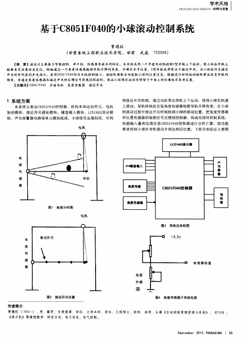 基于C8051F040的小球滚动控制系统