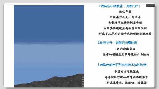 2.3 喀斯特、海岸和冰川地貌 第一课时(教学课件)-高中地理湘教版(2019)必修一