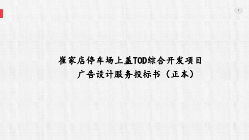 2021黑蚁设计-崔家店停车场上盖TOD综合开发项目广告推广提报方案(终)