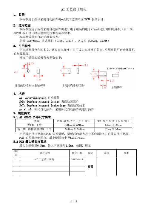 AI工艺设计规范