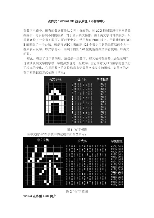 最容易理解的点阵式12864LCD指令说明书