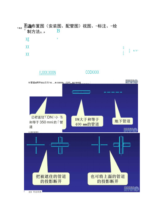 管道布置图(安装图、配管图)视图、标注、绘制方法