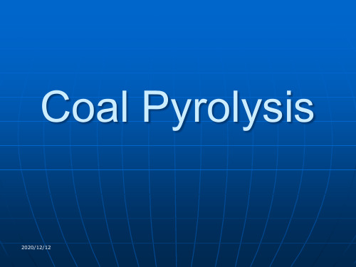 Coal Pyrolysis