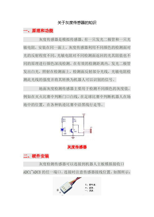 关于灰度传感器的知识