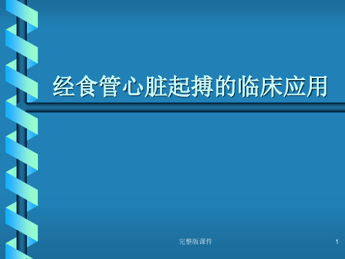 经食管心脏起搏ppt课件