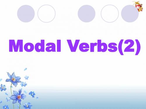 modal verbs(2)情态动词+have done