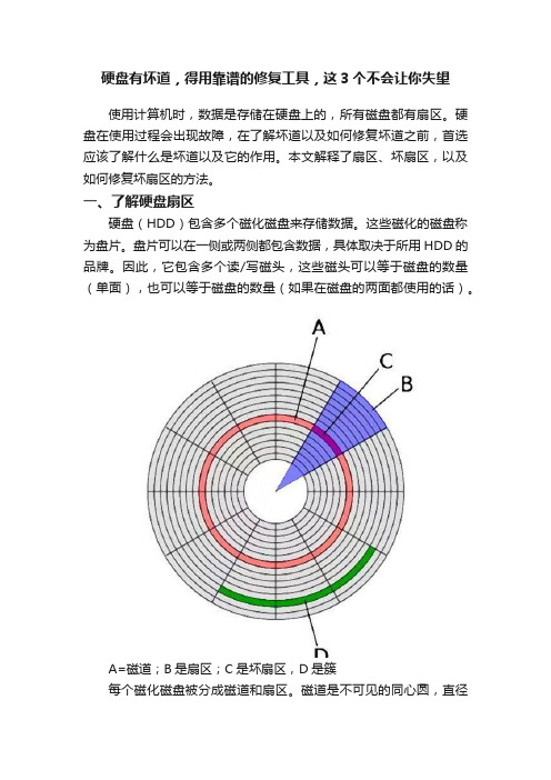 硬盘有坏道，得用靠谱的修复工具，这3个不会让你失望