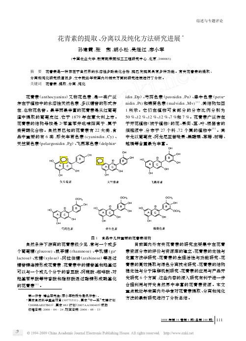 花青素的提取_分离以及纯化方法研究进展