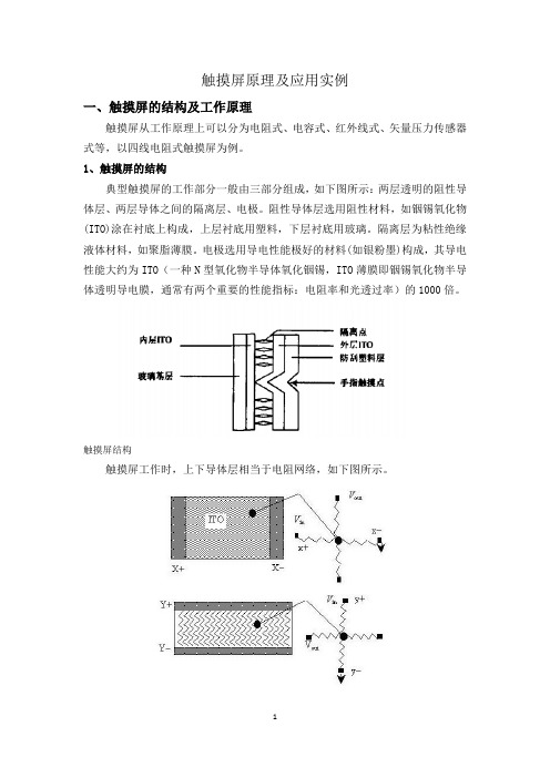 触摸屏原理及应用实例