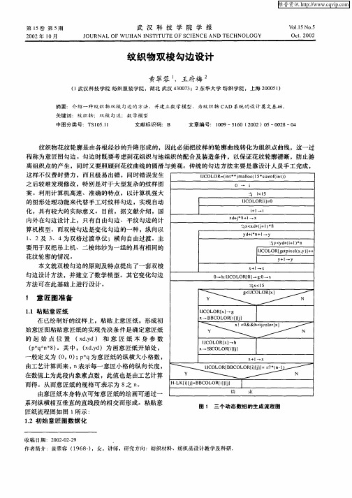 纹织物以梭勾边设计