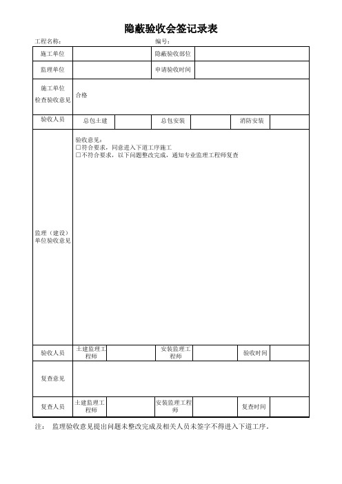 隐蔽验收会签记录表(1) - 副本