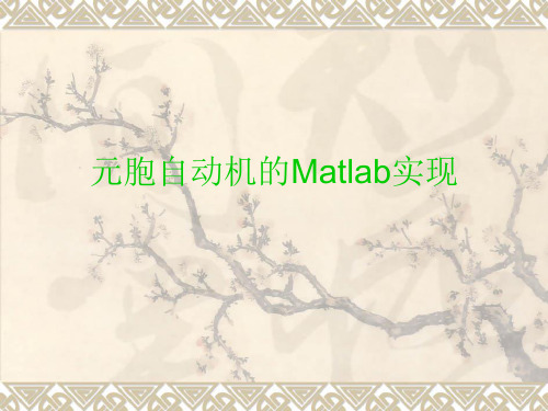 元胞自动机的Matlab实现