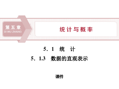 人教高中数学必修二B版《统计》统计与概率说课教学课件复习(数据的直观表示)