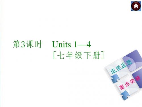 (译林牛津版)九年级英语复习课件【第3课时】Units 1—4 [七下](共39张PPT)