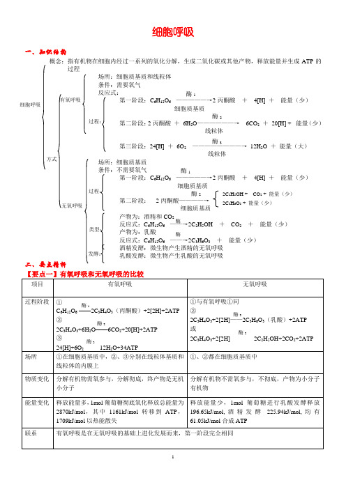 光合作用与呼吸作用总结