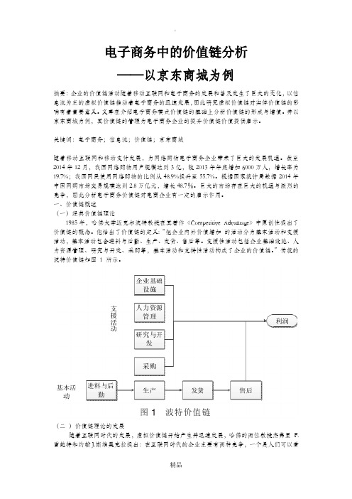 电子商务中的价值链分析