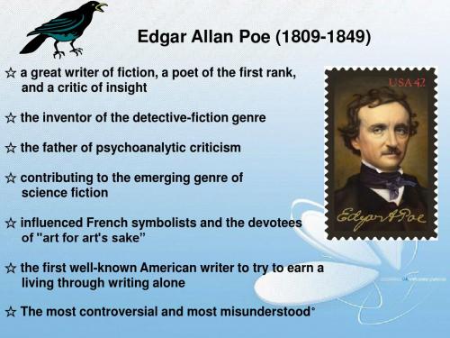 edgar allan poe美国诗人爱伦坡