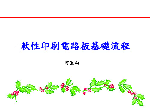 软性印刷电路板基础流程资料文档