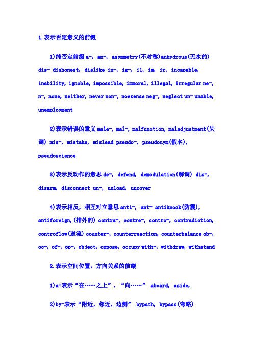 前缀大全1