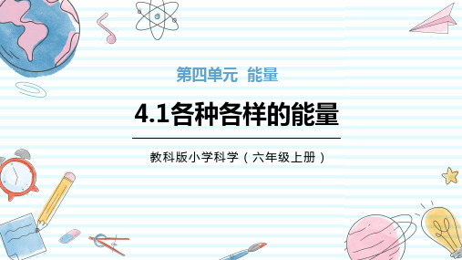 教科版六年级科学上册 1.各种形式的能量(课件)