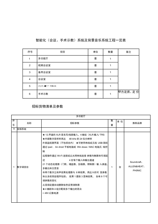 智能化会议系统综述