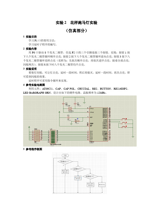 单片机实验2指导书